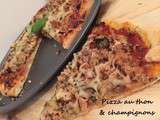 Pizza au thon et champignons [ Home Made]