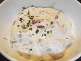 Cervelle de Canut (Salade lyonnaise à base de fromage blanc, céléri et cornichon doux)