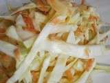 Coleslaw (salade de chou et de carottes) à l'ananas