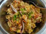 Riz sauté à l'ananas, maïs, petits pois, jambon, pousses de soja et carotte (wok)