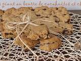 Cookie géant au beurre de cacahuètes et chocolat