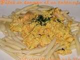 Pâtes au saumon et au Curcuma