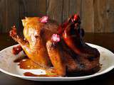 Poulet de fête de printemps aux 2 sojas et à la rose