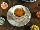 Tisane camomille et les sugar cookies chrysanthème