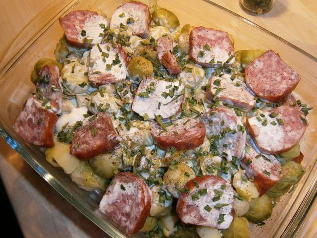 Recettes de Choux de Bruxelles et Saucisse