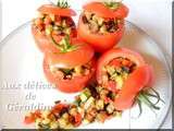 Tomate farcie aux petits légumes