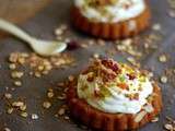 Cookies Muesli, Amandes, Fruits & Mousse au Yaourt façon Tartelettes {Battle Food#18}