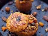 Pommes & Poires au four farcies aux Fruits Secs & Sirop de Café au Rhum