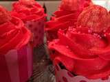 Cupcakes fraises rhubarbe