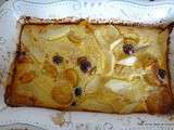 Clafoutis aux mirabelles, poires et raisins : un avant goût d'automne