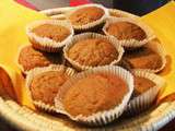 Muffins de patate douce et carotte a la farine de Kamut