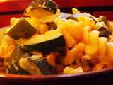 Risotto de tortis 3 couleurs / courgettes / boursin