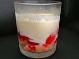 Tiramisu léger fraises-vanille