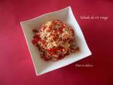 Salade de riz rouge