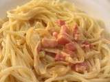 Spaghetti façon carbonara à la tomme de Savoie