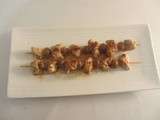 Brochettes de dinde aux champignons de Paris