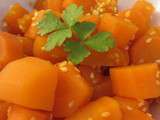 Carottes au curry et graines de sésame