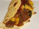 Enchiladas au boeuf haché et aux courgettes