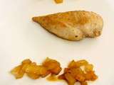 Escalope de poulet au fenouil et aux fruits confits
