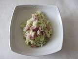 Risotto moutardé au dés de jambon et au chou chinois