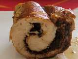 Roulé de poulet à l'olivade truffée