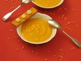 Velouté de lentilles corail et carottes