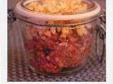 Verrines de tartare de boeuf et crumble de parmesan