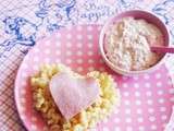 Crème Kiri jambon blanc avec tout plein d'amour dedans