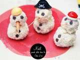 Idées de Noël j-5 : les bonhommes de neige coco carrot cake