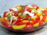 Menu 174 : une salade qui voit rouge, et jaune, et orange