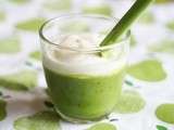 Menu 193 : Cappuccino vert ou soupe de petits pois et chantilly