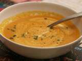 Menu 455 : le temps des soupes : potiron coco et coriandre