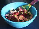 Menu 71 : salade de pâtes toute en rose et vert