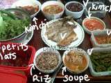 Repas Coréen de Tous les Jours