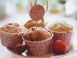 Muffins vanille aux fruits rouges