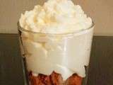 Mousse de chocolat blanc éclats de spéculoos