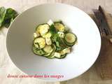 Salade de courgettes marinées et Feta