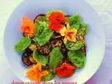 Salade de quinoa aux épices douces et d'aubergine