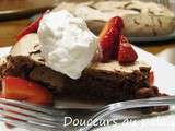 Pavlova au chocolat et aux fraises... et de retour :)))