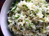 Salade de chou aux concombres et à l'aneth