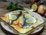 Filets de daurade au citron confit et pommes de terre
