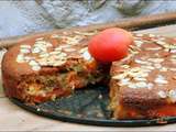 Gâteau moelleux aux abricots, huile d’olive et amandes