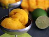 Sorbet à la mangue et citron vert – à la sorbetière