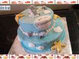 Gâteau dauphins d'anniversaire :