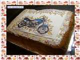 Gâteau moto aux fruits de la passion :