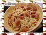 Spaghettis en saucisses :