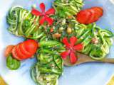Salade de courgettes au pesto
