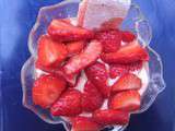 Dessert crémeux aux fraises