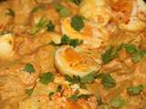 Curry de pommes de terre et oeufs
