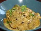 Curry de poulet a la creme de coco